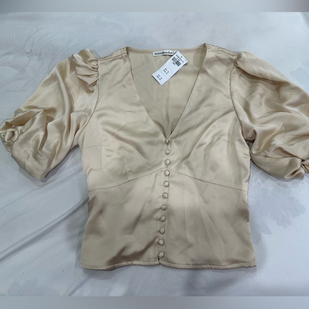 Pale Yellow Abercombie Button Top
